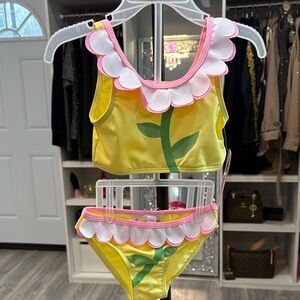 Wippette Pink and Yellow Toddler Swimsuit